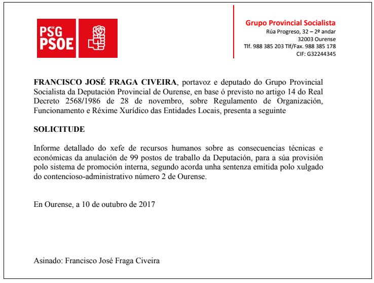 Solicitud informes sentencia