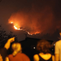 Incendio nocturno
