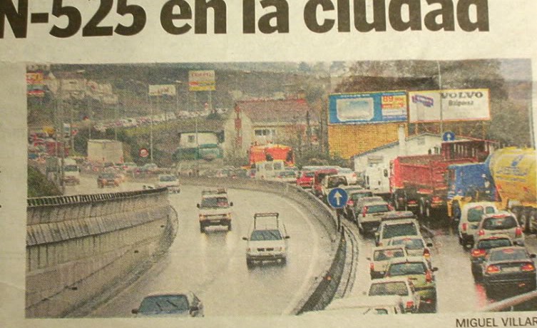 atasco trafico Ourense
