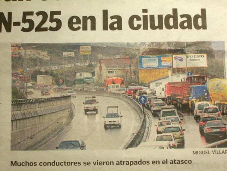 atasco trafico Ourense