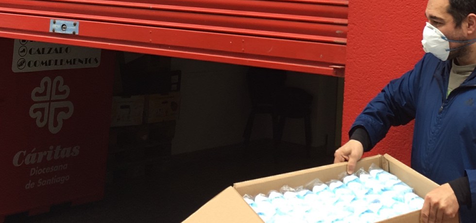 Entrega en Cáritas