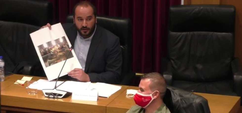 Diego Fernández amosa imaxes da excursión ao San Froilan sufragada con fondos destinados á mocidade